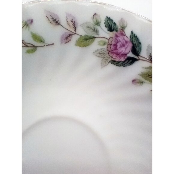 Saucer Regency Rose Creative Fine China 6" Vintage Flowers Gold Rim Discontinued - Picture 7 of 16